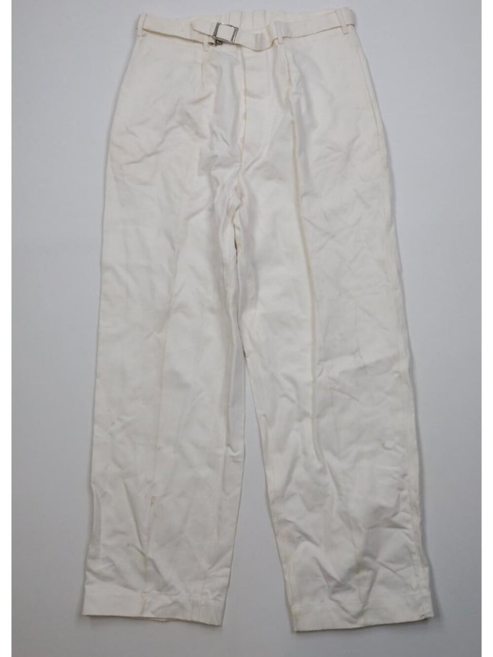 Vintage 60s German Military Mens 32x32 Button Fly Wide Leg Field Trousers Pants
